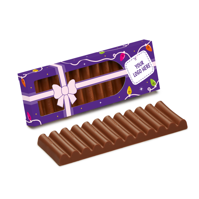 Winter Collection – Eco 12 Baton Bar Box – Present Box – Milk Chocolate³