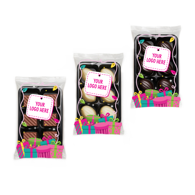 Winter Collection – Flow Wrapped Tray – 6 Chocolate Truffles