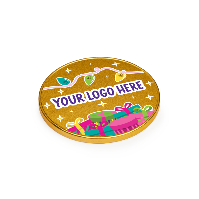 Winter Collection – Medallion – 75mm – Foiled Chocolate